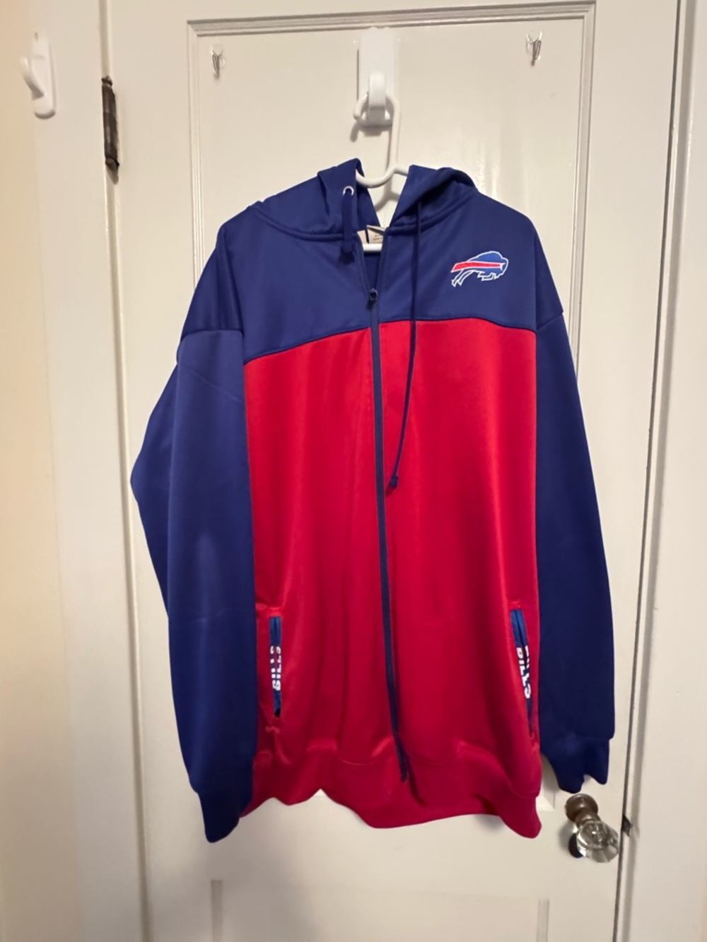 Fanatics Buffalo Bills Blue and Red Full-Zip Hoodie